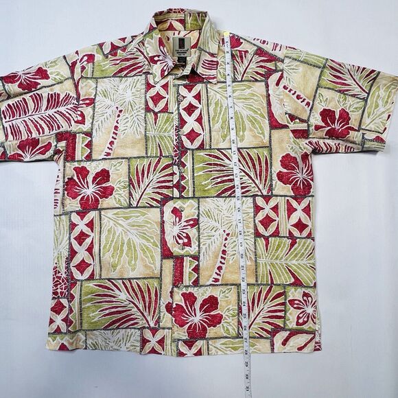 Tori Richard Honolulu Men’s Size Medium Hawaiian Tropical Shirt Palm Tree - Picture 2 of 9